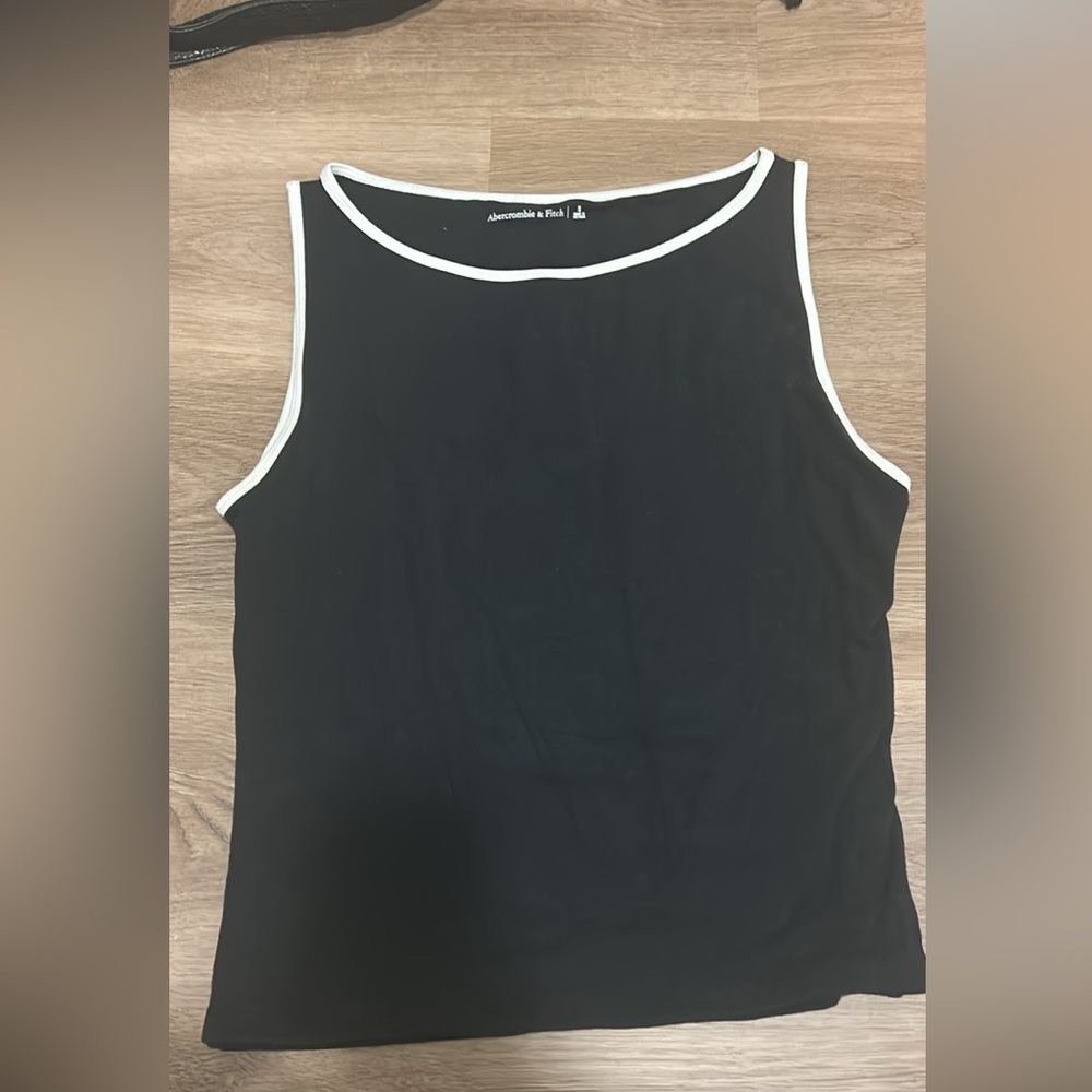 Abercrombie & Fitch Green Fitted Tank Top